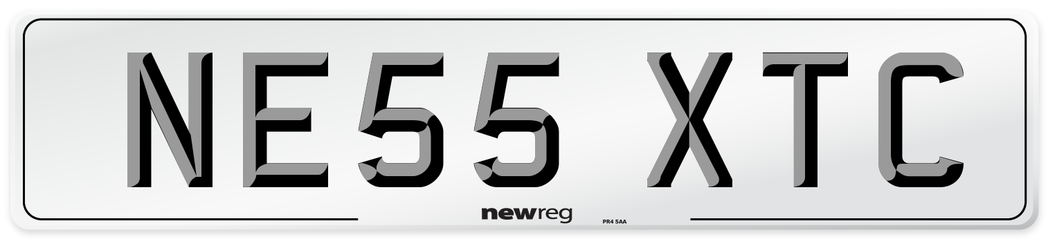 NE55 XTC Number Plate from New Reg